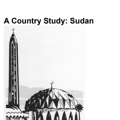 A country study-sudan